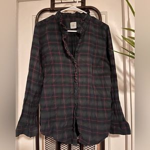 Gap tartan button up shirt